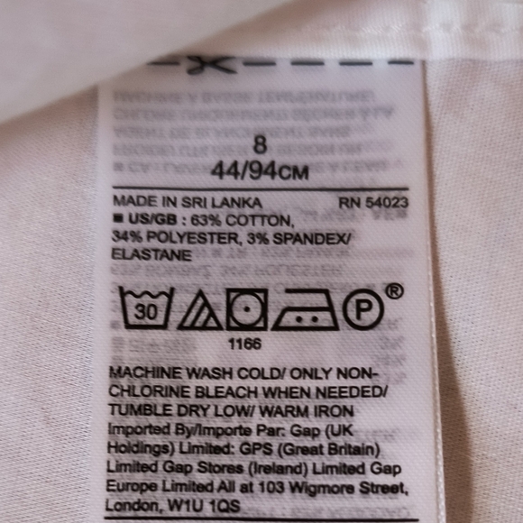 Banana Republic white button-down shirt fold-back cuff - Picture 6 of 8